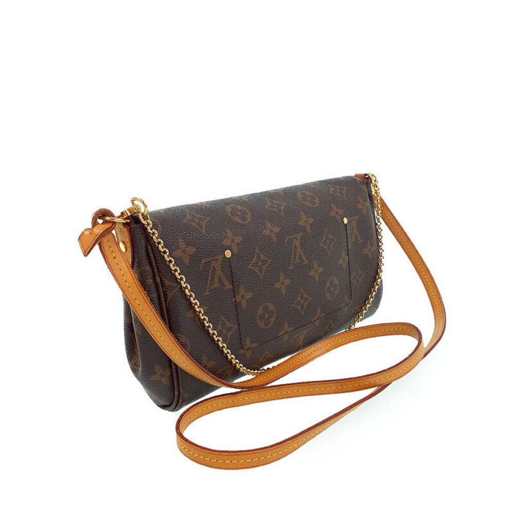 Louis Vuitton Favorite Leather Brown Bag Monogram Shoulder